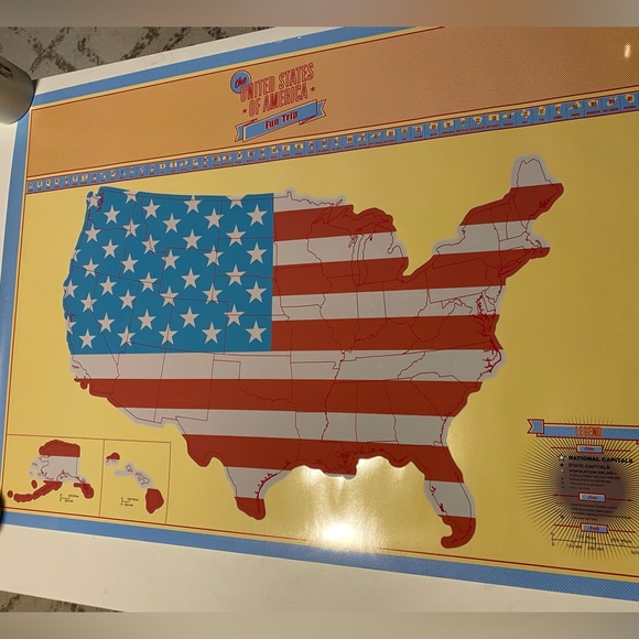 Scratch Off Maps World & U.S. 3 Map Bundle with Accessories NEW - Picture 6 of 8